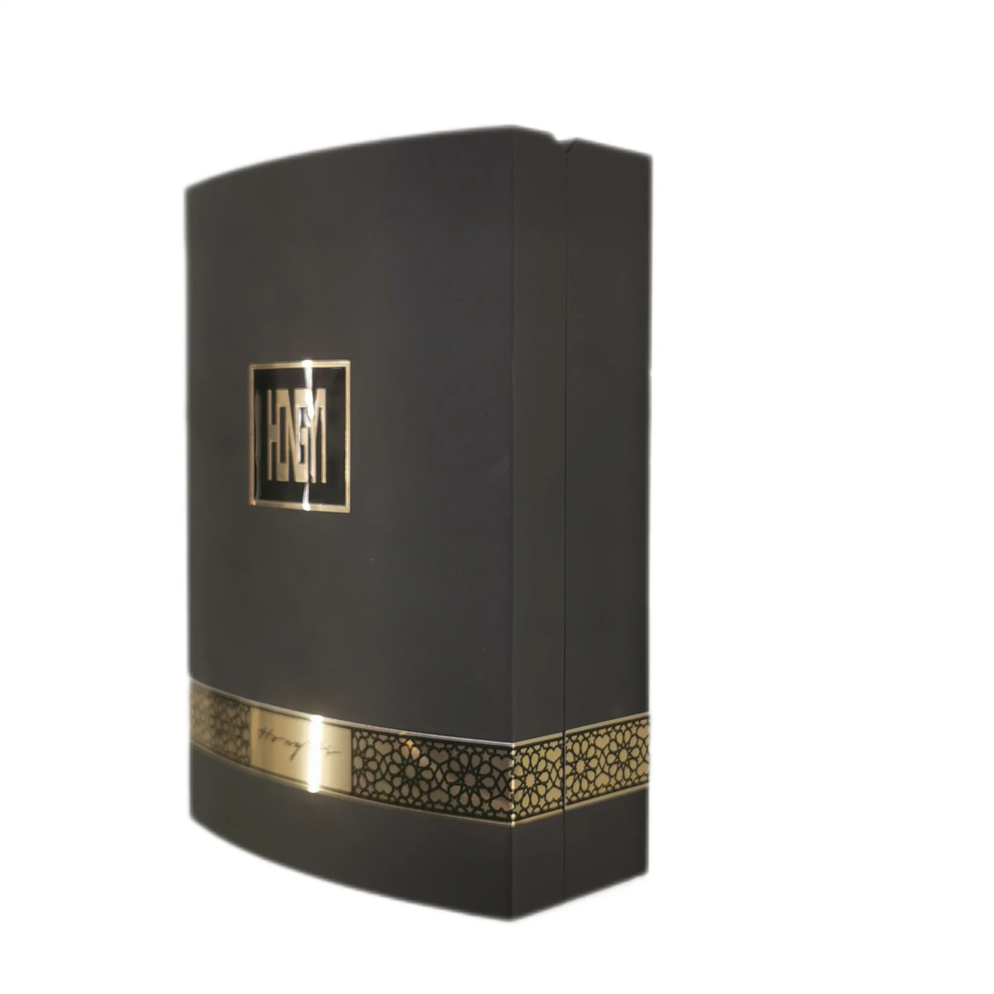 Hongyi High Quality MDF Popular Royal Perfume Customized Solid Wooden Box for Packaging China Box Essential Oil