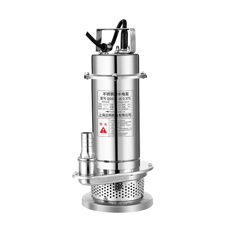 370W Full Stainless Steel Sewage Submersible Chemical Pump with Corrosion Resistant