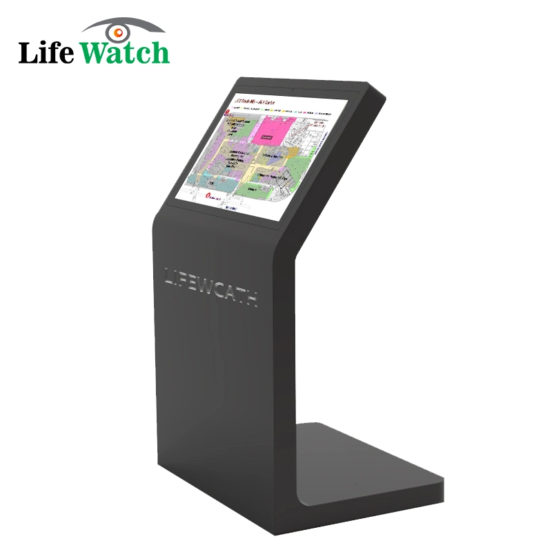 55-Inch Indoor Information Searching Query Interactive LCD Kiosk Totem Display Digital Signage Wayfinding Touch Screen Commercial LCD Display Kiosk