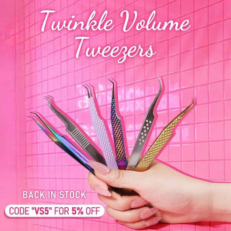 Korean Stainless Steel Lash Tweezers