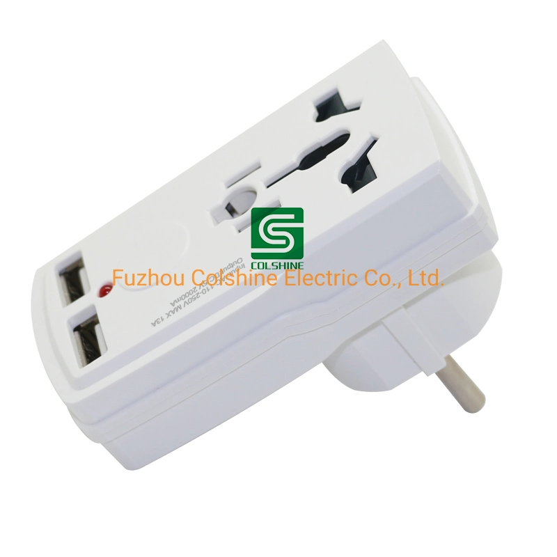 Travel Plug Adapter Electrical Universal to EU/UK Power Plug Converter