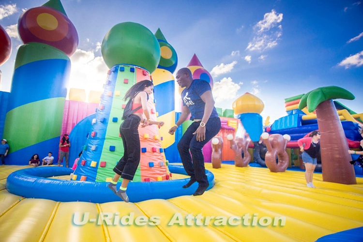 Riesen Aufblasbare Castle Park im Freien aufblasbaren Vergnügungspark Aufblasbare Spaß Stadt für Themenpark