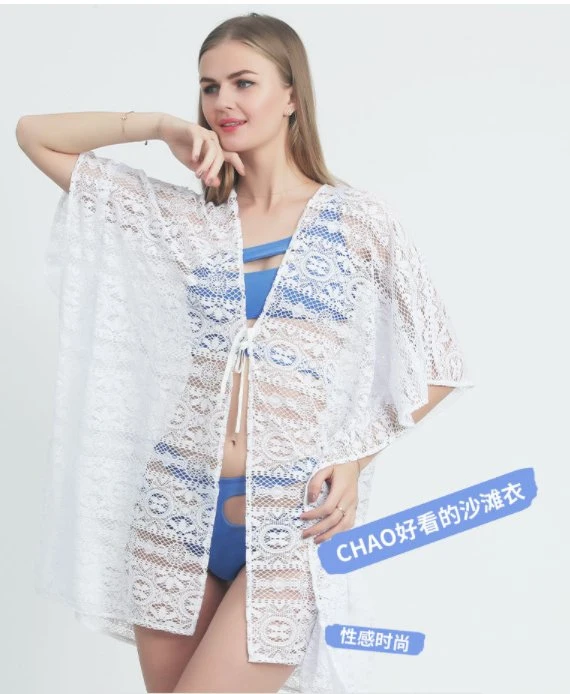 Summer Breathable See-Through Lace Hot Beachwear Beach Dress Clothing Clothes