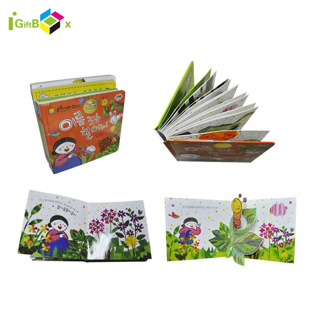 Custom Printed Children's Primer Book English Education Book Hard Cover Photo Album