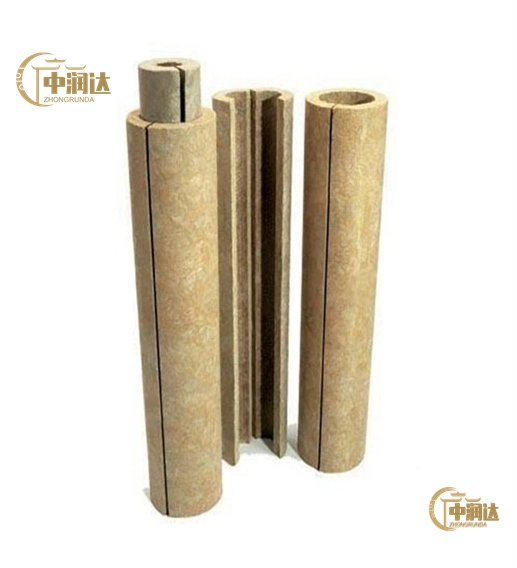 Rock Wool Fireproof Steam Pipe Insulation Material