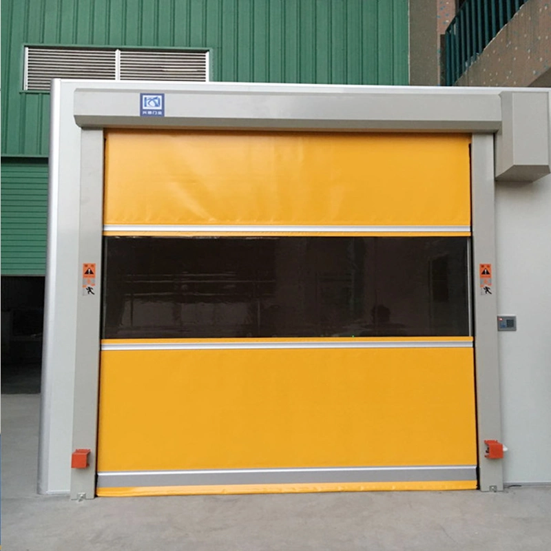 High Speed Roller Shutter Doors Stainless Steel Frame PVC Fast Door