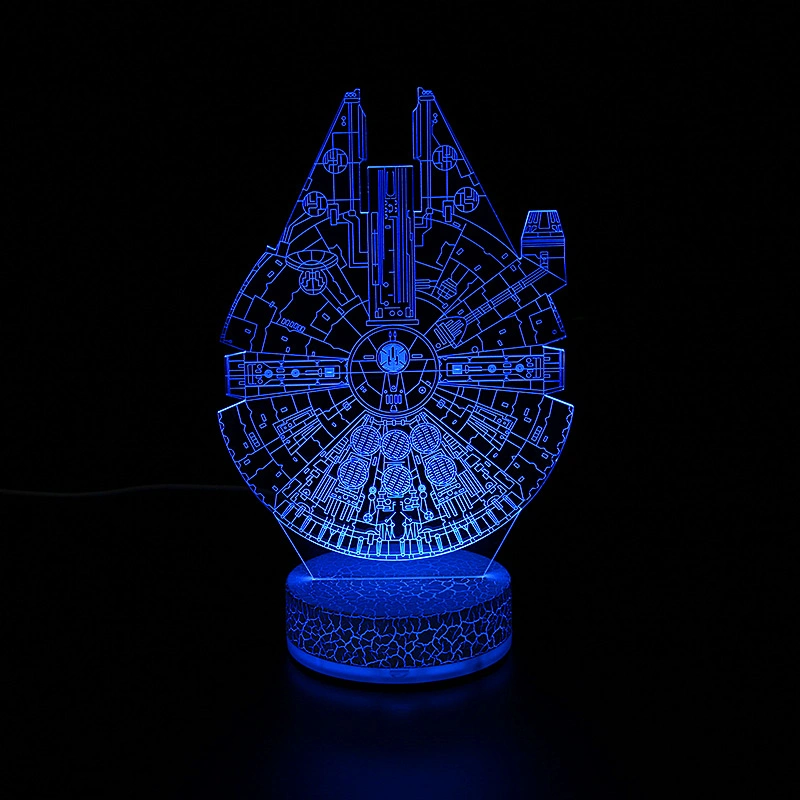 Wholesale/Supplier Acrylic LED Base 3D Night Light 	lamp Illusion 3D Anime Lamparas Acrylic Table Desk Base LED Christmas Lamp Kids Room Decor Star Wars Table Lamp