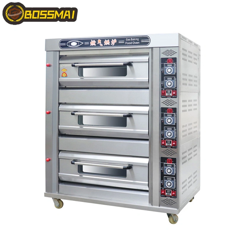 Gewerbliche Küchengeräte Bäckerei Gas-Backmaschine Toaster Brot Pizza Backofen Für Kuchen