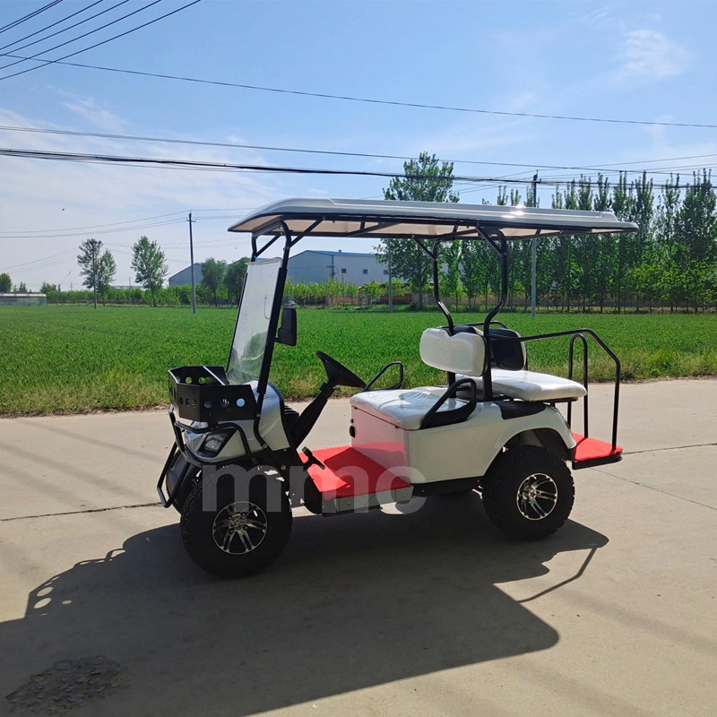 Good Service White Mini Golf Buggy Sightseeing Bus Competitive Price 4 Seater Electrical Vehicle Golf Car Electric Hunting Cart