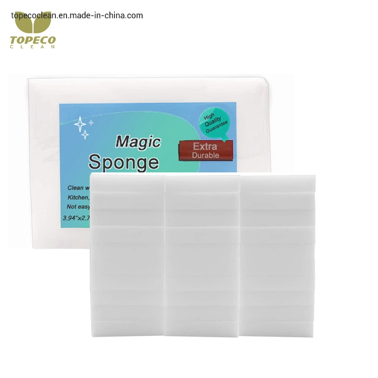 Topeco Wholesale/Supplier Hotel White Magic Nano Melamine Sponge Durable Kitchen Table Cleaning Pad