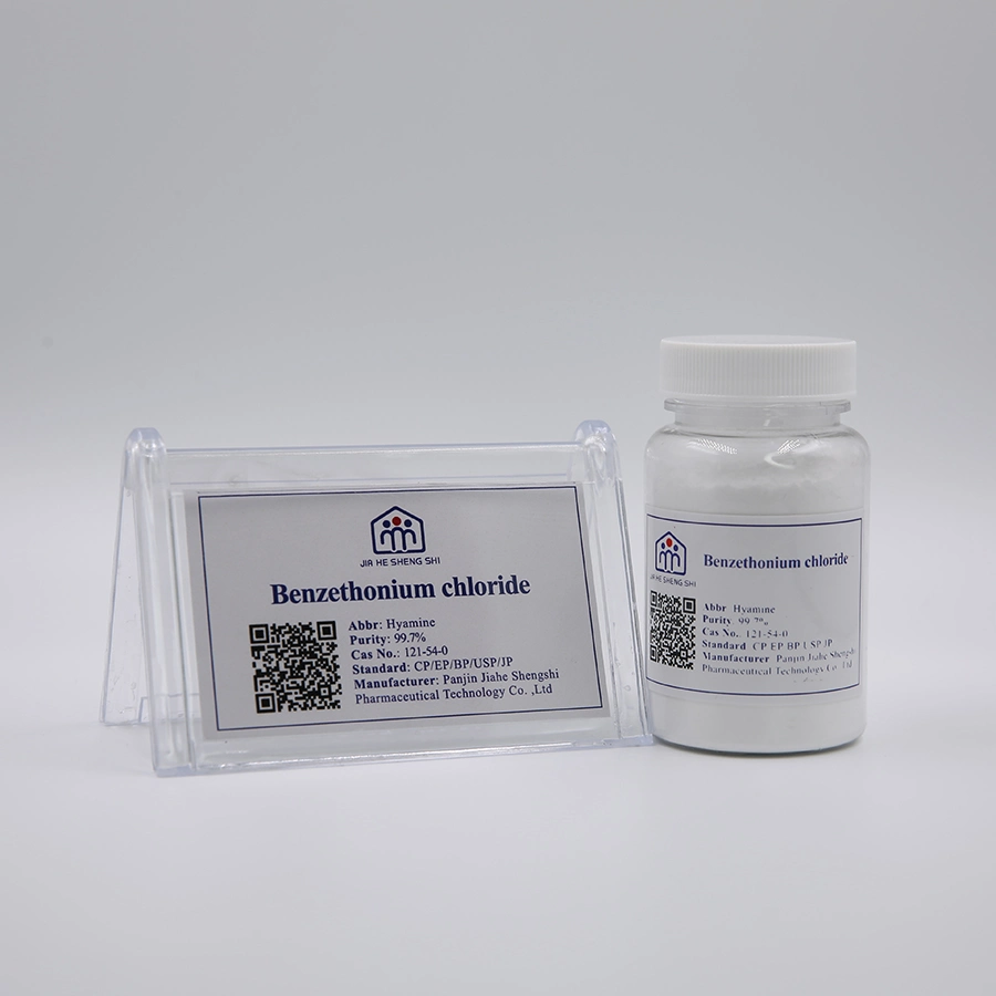Grau USP 99% CAS 121-54-0 cloreto de benzetónio intermédios orgânicos Benzetónio Chl Material Medicina matérias-primas em stock