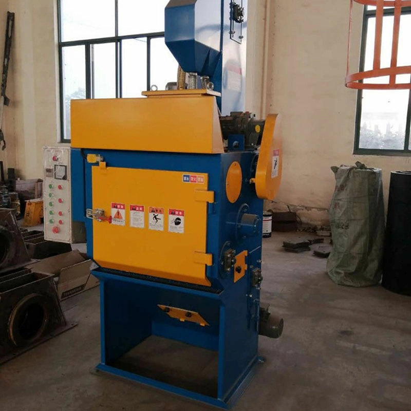 Tumble Blast Rubber Belt Nut Shot Blasting Machine