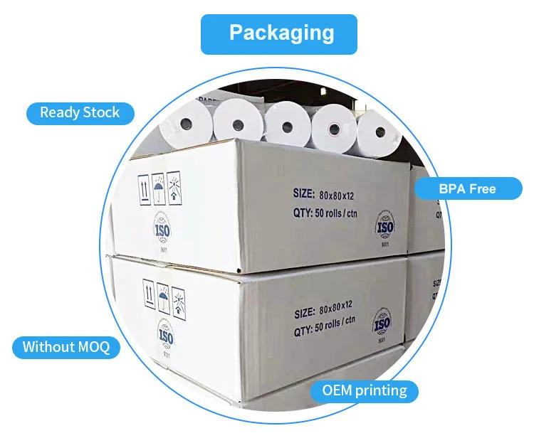 Thermal Paper Manufacturer Thermal Paper for POS/ATM Thermal Receipt Paper Roll