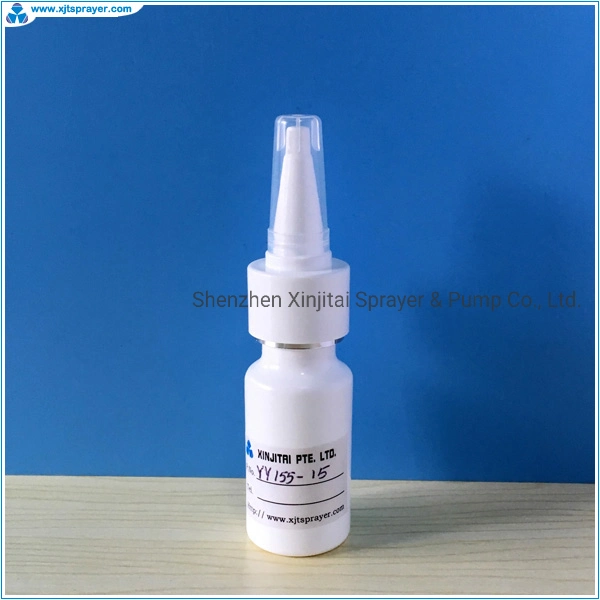 Pharmaceutical Use 15ml HDPE Snap on Nasal Spray Pump Bottle