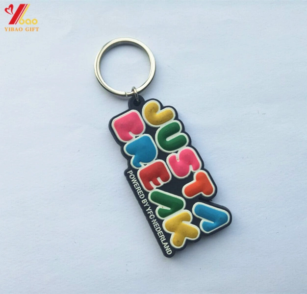 Custom PVC Soft Plastic Cartoon Mascot Cartoon Figure Silicone DIY Car Key Chain Pendant