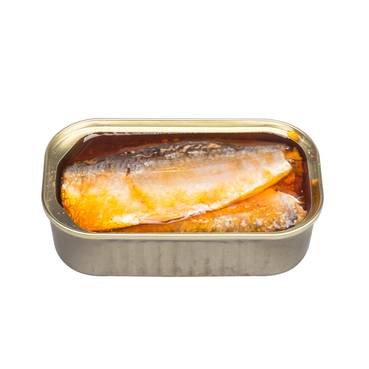 Venta Directa de Fábrica caliente Conservas de Pescado en aceite vegetal con Chili