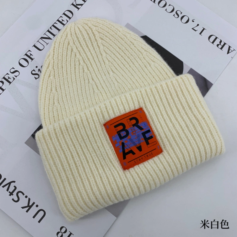 Big Headband Solid Beaniefashion Custom Embroidery Logo Beanie Cap