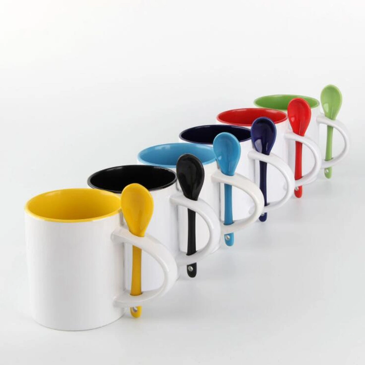 Premium 12 Oz Luxury Personalized Pattern White Blank Ceramic Coffee Mug for Promotion Gift
