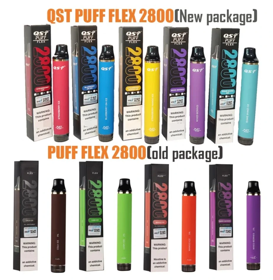 Puff Flex 2800 Puffs Qst 2800 Puff Disposable E Cigarettes Vape Desechable Pods Device Kits 2800 Puff
