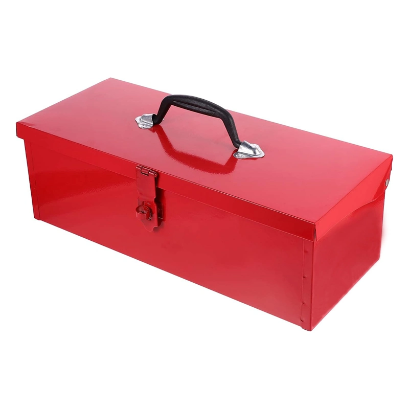 Custom Hardware Metal Multifunction Steel Storage Red Tool Box with Locking System