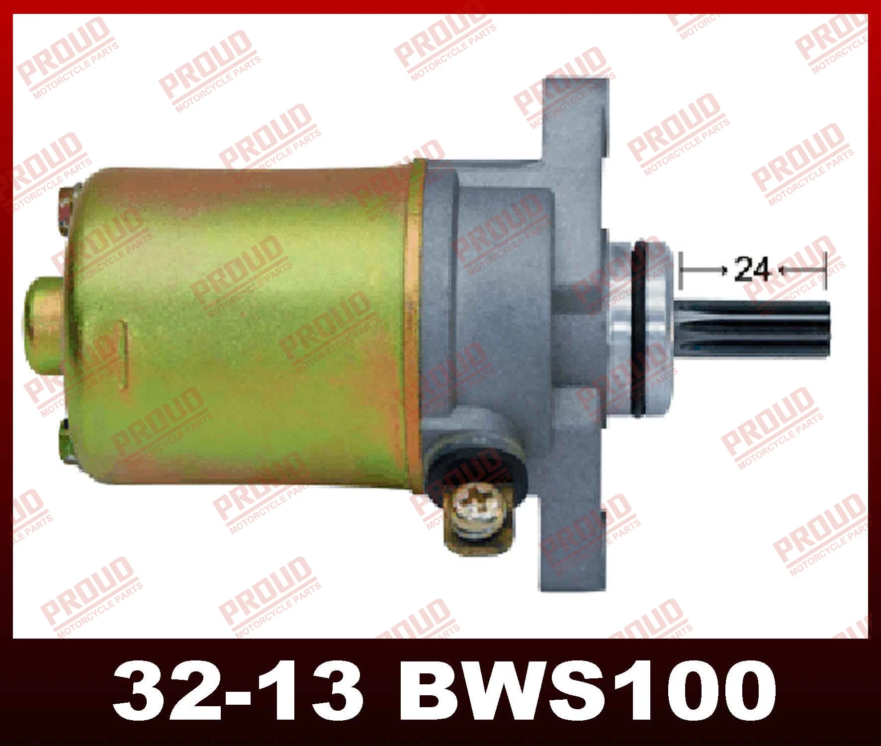 Bws100/125 Starting Motor Bws125 Dirt Bike Parts Motorcycle Spare Parts