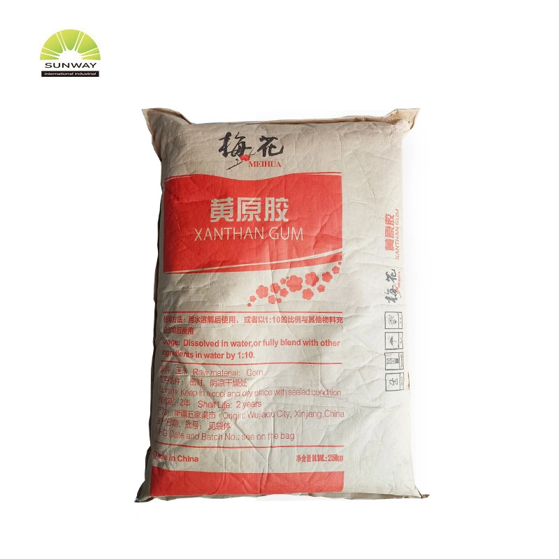 Xanthan Gum E415/FCC 80/200 Mesh Transparent Grade Xanthan Gum Oil Drilling Petroleum