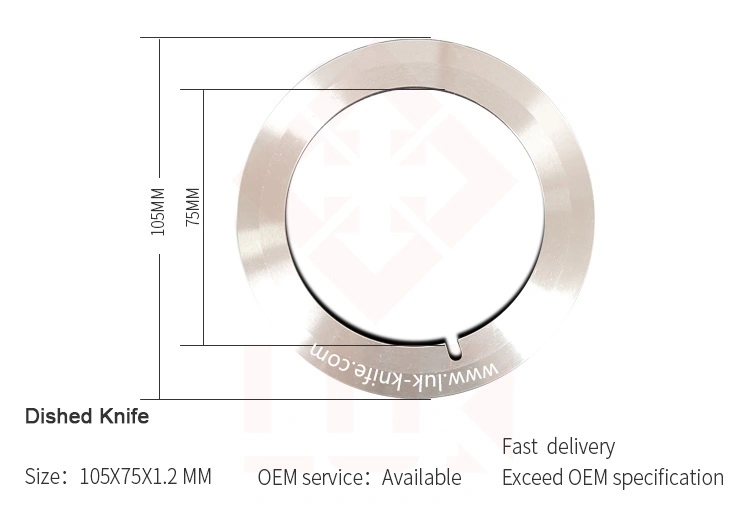 10% off D2 SKD11 105 mm Converting Slitting Knife Plastic Film Slitting Machine Blade Slitting Blade