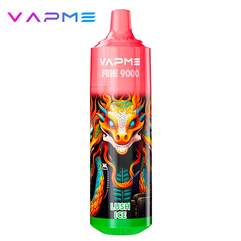 Vapeme Fire 9000 100% Orignal Disposable/Chargeable Vape Pod with RGB Light and Lanyard