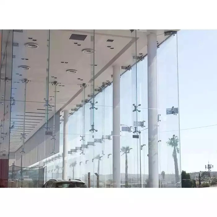 Manufacturer Structure Facade Double Glass Spider Curtain Wall