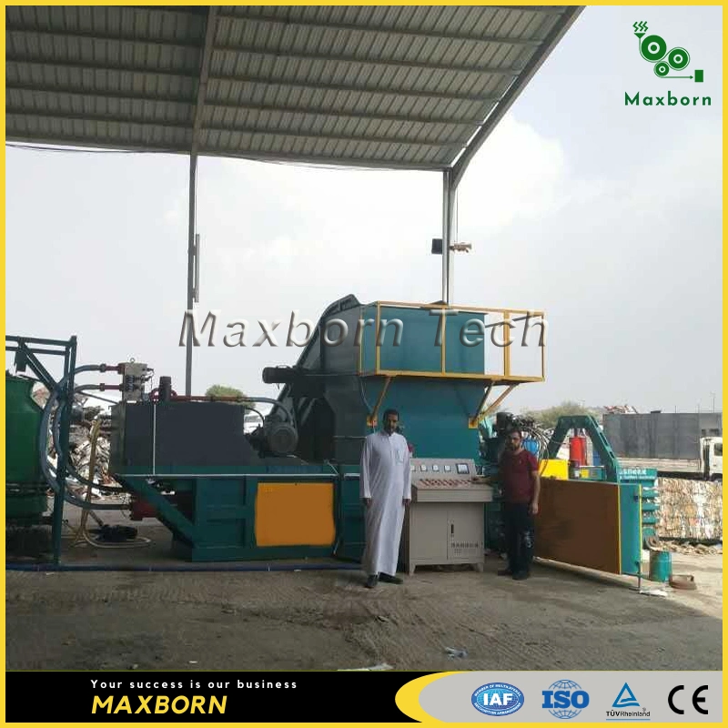 Double Motor Auto Tie Hydraulic Horizontal Baling Machine with Water Cooling System Technology-Driven Waste Paper Cardboard Baler Equipment with SGS Approved