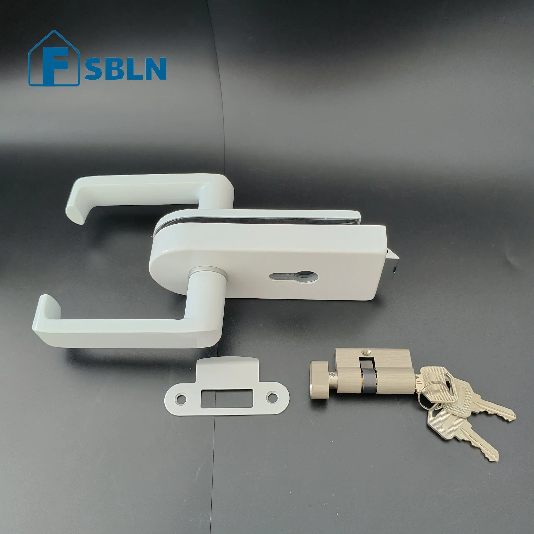 Hot Selling Zinc Alloy Glass Door Lock Aluminum Lock Door Handle Lock Hardware