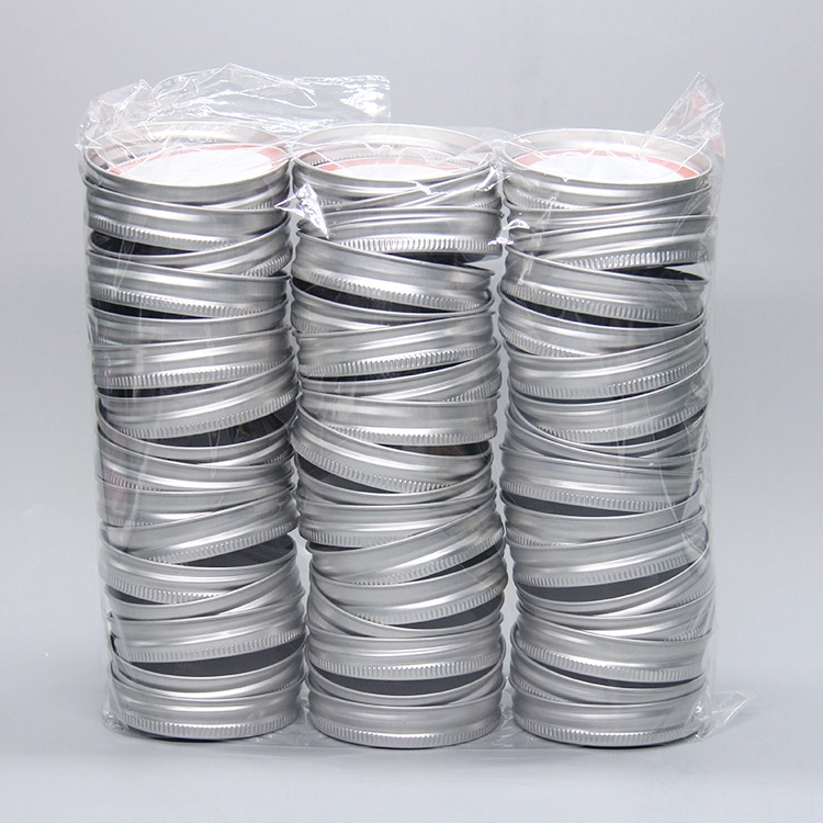 Divisão de prata em aço inoxidável de boca Regular as tampas de conservas de folha de flandres Mason Jar tampas para Bola Mason Jar