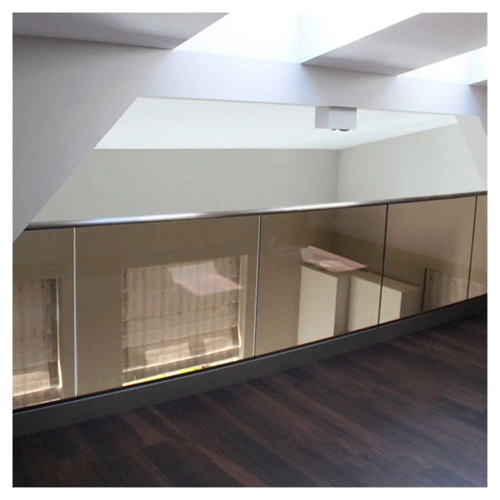 Aluminum U Channel Base Railing Frameless Glass Handrail