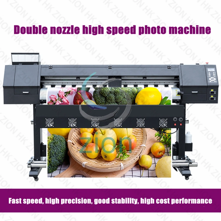 1.8m Large Format Transfer Paper Dye Sublimation Printer 1440dpi Wide Format Eco Solvent Outdoor Cheap Canvas Banner Wallpaper Digital Printing Machine