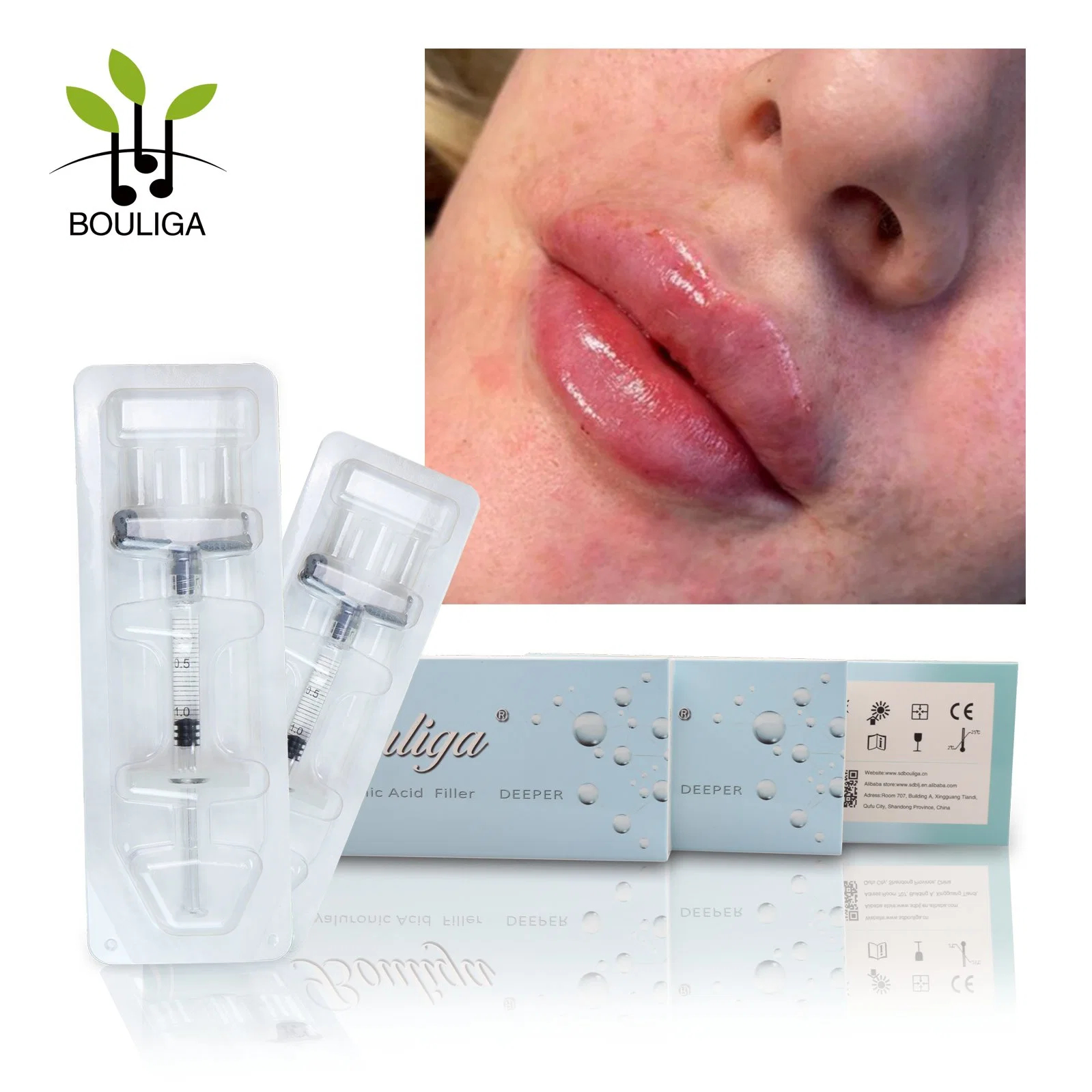 Relleno dérmico Filler inyecciones Lip Enhancer inyecciones Lip Enhancer Filler Hyaluronic Ácido