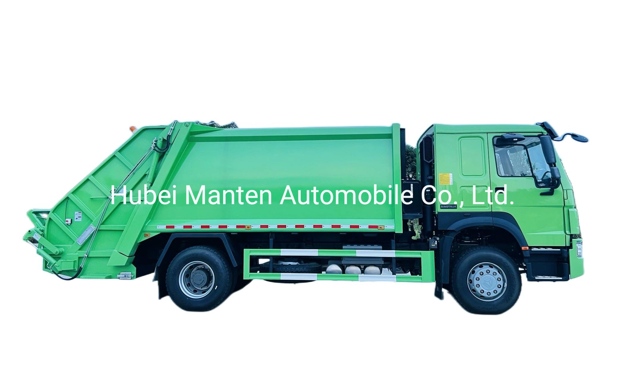14cbm Sinotruk HOWO Rear Loader Garbage Truck Compress Rubbish Plastic Bottles