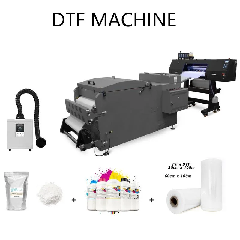 طابعة DTF للبيع الساخن 60 سم فيلم Pet Film DTF Printer لـ طباعة بسترة