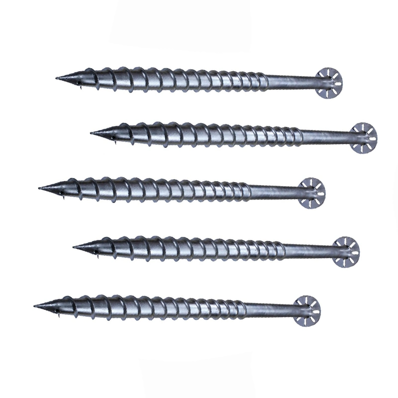 Galvanised Ground Screws Metal Ground Spikes with Screws