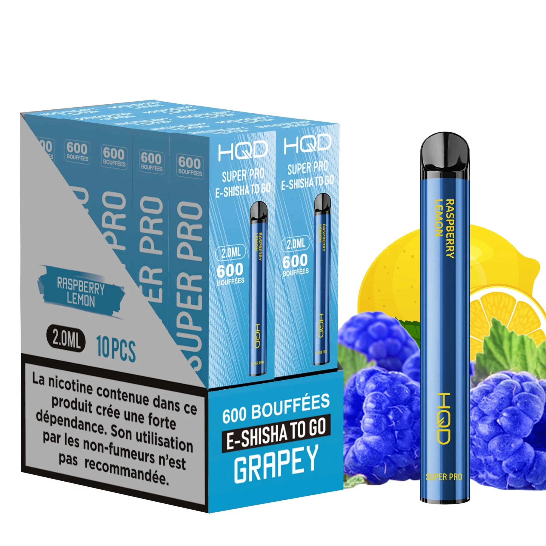 HQD Precio al por mayor VAPE Pen Super PRO 600 Puffs desechables