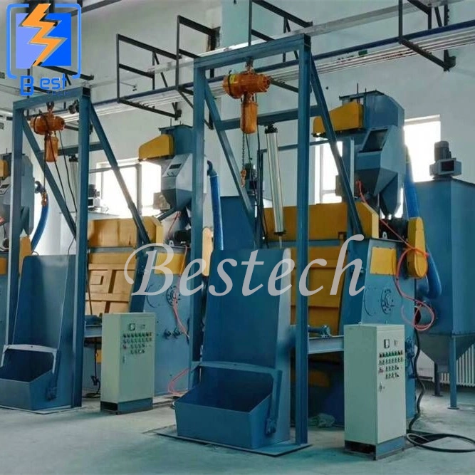 Q3220 Casting Spring Bearing Shot Blasting Machine with Crawler Belt