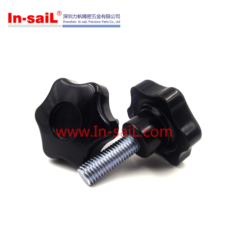 Plastic External Thread Star Knobs, Spring Knobs, Metric Size for Machinery Tool