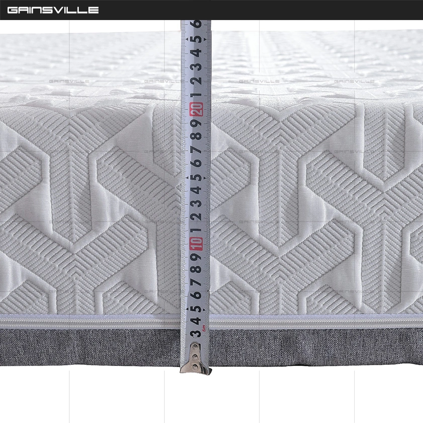 Customized Size Non-Spring Loaded High-Grade Ice Silk Fabric Surface Massage Latex Mattress