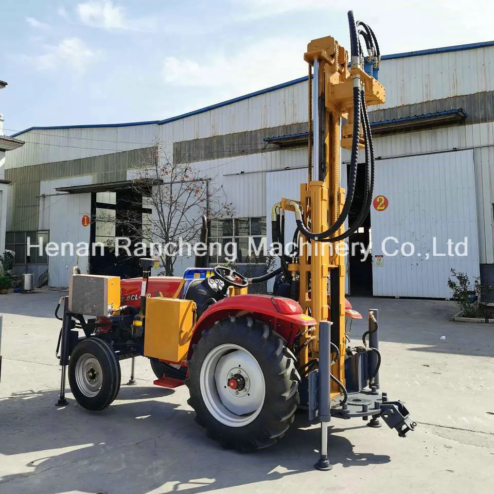 RC200wt Four Wheel Tractor Mounted Hydraulic Deep Water Well Drilling Rig Machine /Tractor Borehole Water Drilling Rig Machine