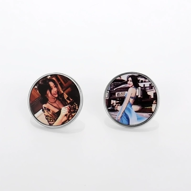 Sublimation Blank Badges Hot Transfer Brooches Personalized Logos DIY Brand Badges & Brooches