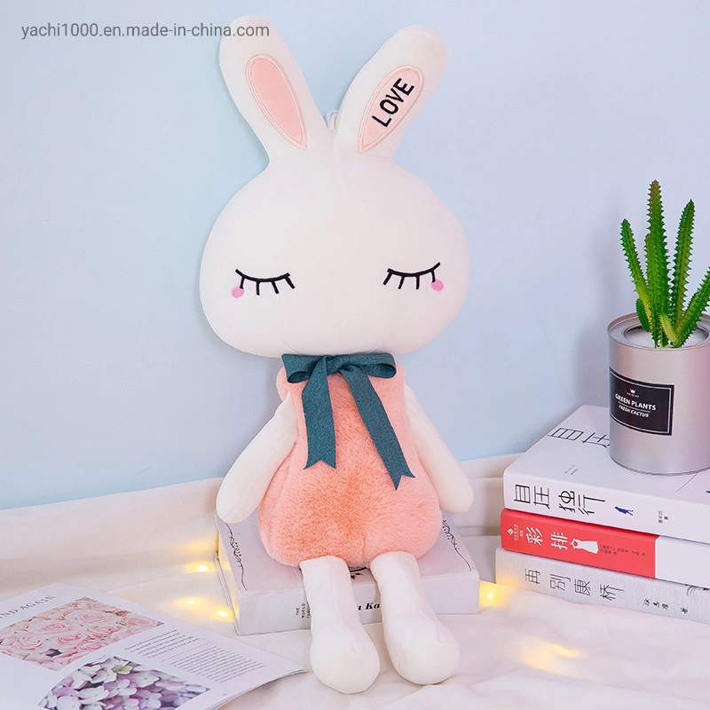 Beautiful Customized Add Logo Plush Stuffed Soft Toy Bunny Rabbit