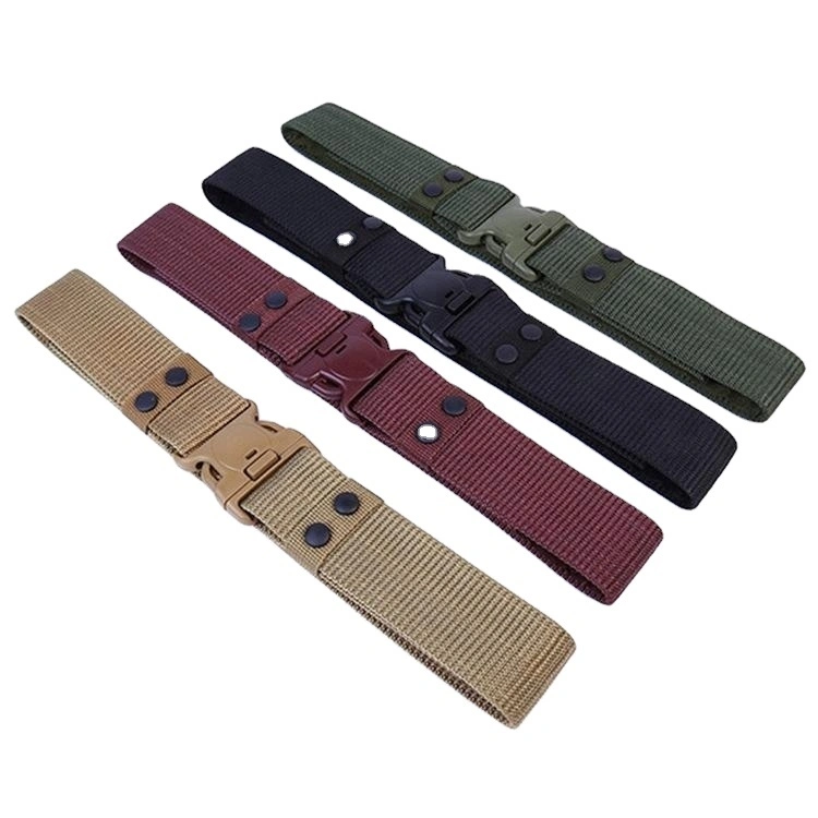 5.5cm Nylon Canvas Belts Custom Buckle Military Style Uniform Tactical Belts