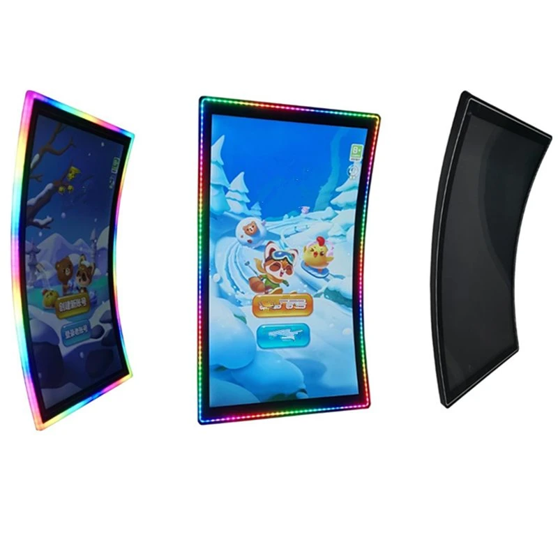 55" PC Computer Game Monitor C Shape Curved LED Display 4K Touch Screen