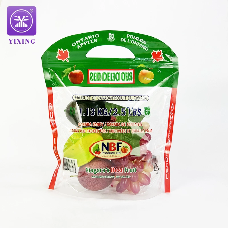 Leakproof Freezer Zipper Sandwich Fresh Fruit Packaging Plastic Bag with Zipper