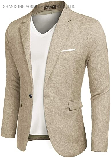 Aoshi Hot Sale Men's Single Breasted Casual Suit Jacket Light Sports Jacket