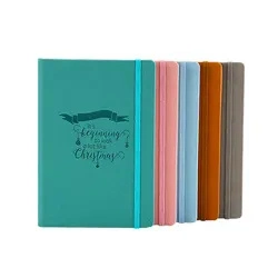 Diários de impressão personalizada A4 A5 A6 PU para jovens da escola (Rapariga) Caderno branco com capa dura em couro sublimação